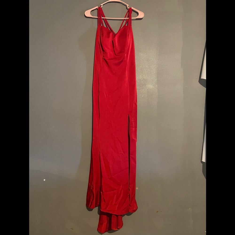 Beautiful red long prom dress bought back in 2017 has been in my closet since